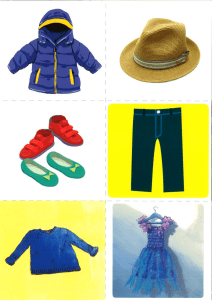 Image d'articles vestimentaires pour l'éducation