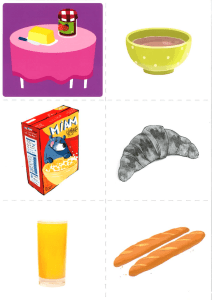 Image de petit-déjeuner : Vocabulaire et activités pour enfants