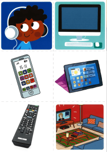 Image d'appareils électroniques pour l'éducation des enfants