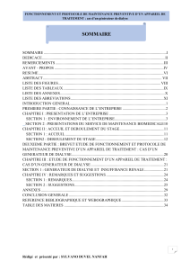 Rapport de stage : Maintenance générateur de dialyse