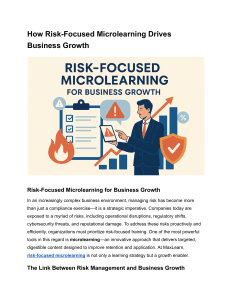 Risk-Focused Microlearning for Business Growth | MaxLearn