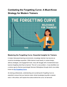 Combating the Forgetting Curve: Strategies for Trainers