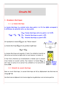 Circuits RC : Cours de physique sur les condensateurs