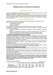 introduction fiscalite