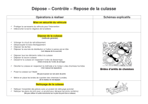 Dépose, Contrôle, Repose Culasse : Guide de Réparation