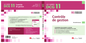 DCG 11 Contrôle de gestion : 95 Exercices Corrigés
