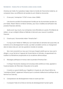 Amartya Sen : &Eacute;conomie et Science Morale