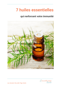 7 Huiles Essentielles pour Booster l'Immunité