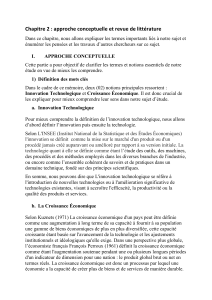 Innovation Technologique et Croissance Économique : Analyse