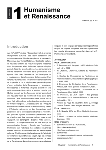 Humanisme et Renaissance : Introduction au chapitre