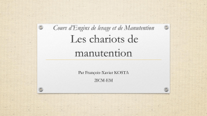Chariots de manutention : Cours complet