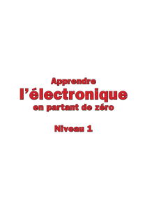 Apprendre l'électronique en partant de zéro - Niveau 1