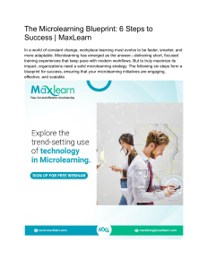 Microlearning Blueprint: 6 Steps to Success