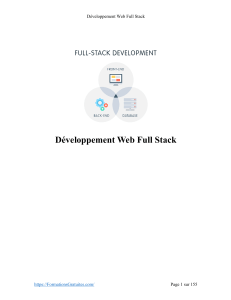 Cours Développement Web Full Stack