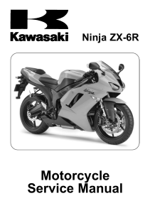 Ninja ZX-6R Motorcycle Service Manual