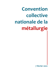 Convention collective métallurgie : France, 2022