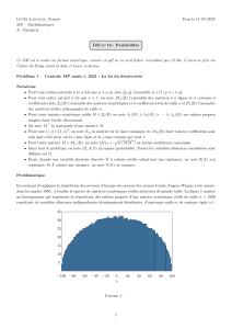 DM Probabilités : Loi du Demi-Cercle - Lycée Lakanal