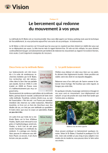 Méthode Bates: Exercices de Balancement pour les Yeux