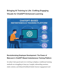 ChatGPT Training: MaxLearn's AI-Powered Learning Platform