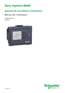 Manuel Utilisateur Vigilohm IM400 : Surveillance d'Isolement