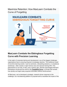 Maximize Retention: MaxLearn & the Forgetting Curve