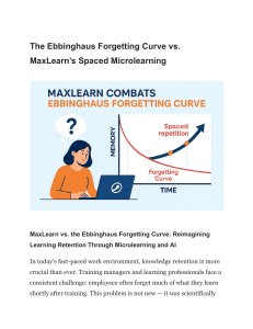 MaxLearn vs. Ebbinghaus: Microlearning for Retention