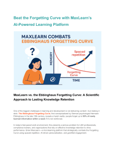 MaxLearn: Beat the Forgetting Curve with AI Microlearning