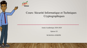 Cours: Sécurité Informatique et Cryptographie