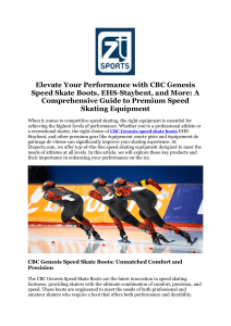 Speed Skating Equipment Guide: Boots, Blades, and Gear
