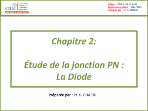 Jonction PN et Diode : Cours d'électronique