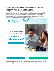 Microlearning for the Modern Workplace | MaxLearn