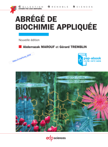 Abrégé de Biochimie Appliquée - Nouvelle Édition