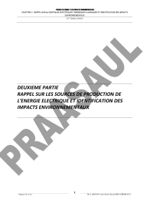 Énergie électrique et impacts environnementaux : Centrales thermiques