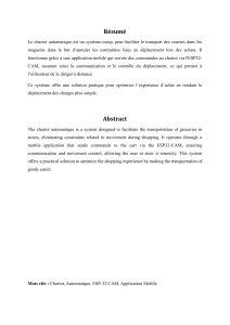 Chariot Automatique: Conception et Réalisation