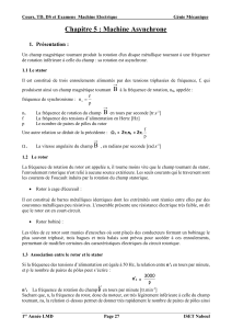 Cours Machine Asynchrone: Génie Mécanique