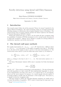 Kernel Null Foley-Sammon Transform for Novelty Detection