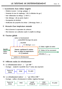 Système de refroidissement moteur : Cours complet