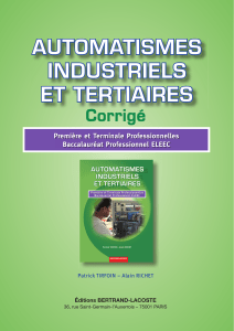 Corrigé Automatismes Industriels et Tertiaires ELEEC