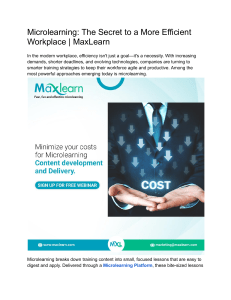 Microlearning: Boost Workplace Efficiency with AI-Powered Training