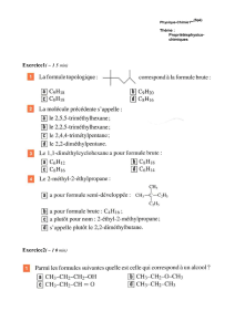 Exercices de Physique-Chimie 1ère : Nomenclature et Propriétés