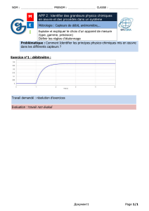 Exercice : Capteurs de débit et métrologie