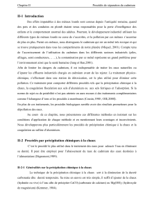 Séparation du cadmium : Méthodes de précipitation chimique