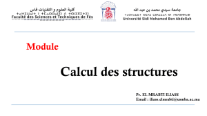 Analyse par éléments finis : Calcul des structures