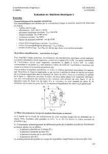 Exercice Machines Asynchrones - EMI Maroc