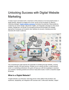 Unlocking Success with Digital Website Marketing