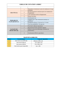 Grille de Cotation AMDEC : Analyse des Risques et Fiabilité