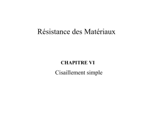 Cisaillement Simple : Résistance des Matériaux