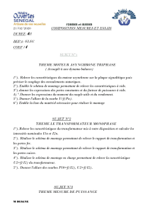 Examen BEP Électrotechnique : Moteurs, Transformateurs, Puissance