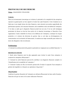 Protocole de recherche en diagnostic financier