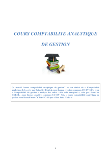 cours comptabilité analytique de gestion